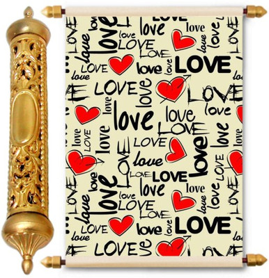 

Lolprint Gold Love Scroll Greeting Card(Multicolor, Pack of 1)