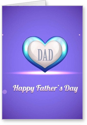 

Lolprint Happy Fathers Day DAD Greeting Card(Multicolor, Pack of 1)