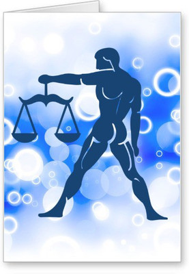

Lolprint Libra Zodiac Sign Greeting Card(Multicolor, Pack of 1)