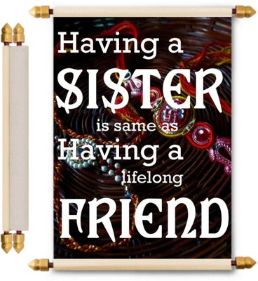 

Lolprint Rakhi Gifts Scroll Greeting Card(Multicolor, Pack of 1)