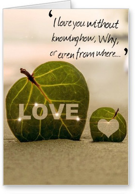 

Lolprint I Love You Greeting Card(Multicolor, Pack of 1)