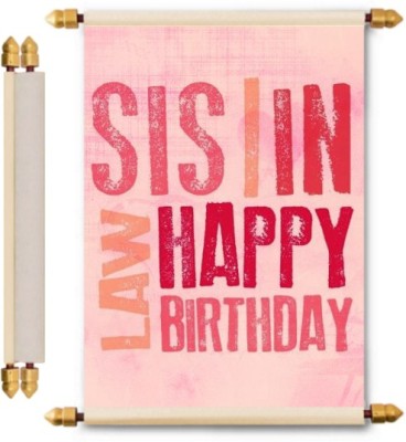 

Lolprint Birthday Scroll Greeting Card(Multicolor, Pack of 1)