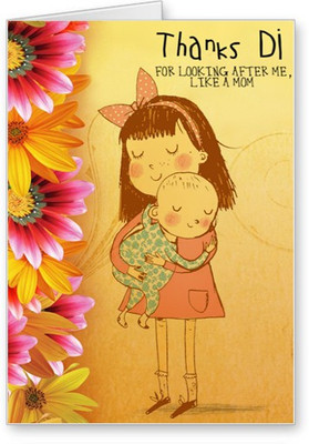 

Lolprint Thanks Di Rakhi Greeting Card(Multicolor, Pack of 1)