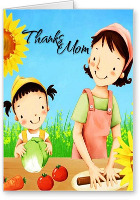 

Lolprint Thank You Mothers Day Greeting Card(Multicolor, Pack of 1)