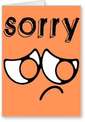 

Lolprint Sorry Greeting Card(Multicolor, Pack of 1)