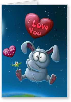 

Lolprint I Love You Greeting Card(Multicolor, Pack of 1)