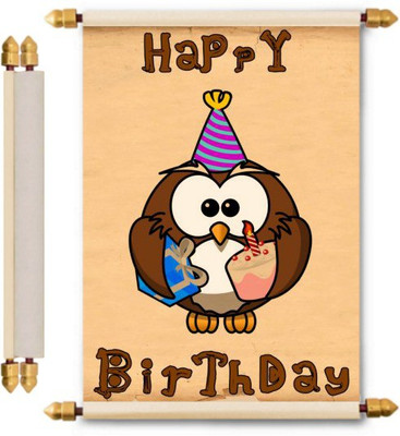 

Lolprint Birthday Scroll Greeting Card(Multicolor, Pack of 1)