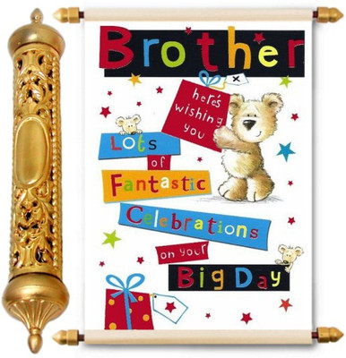 

Lolprint Gold Birthday Gift Scroll Greeting Card(Multicolor, Pack of 1)
