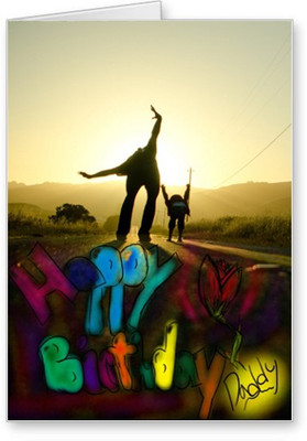 

Lolprint Happy Birthday Daddy Greeting Card(Multicolor, Pack of 1)