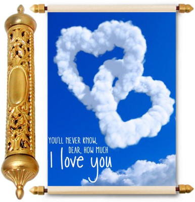 

Lolprint Gold Love Scroll Greeting Card(Multicolor, Pack of 1)