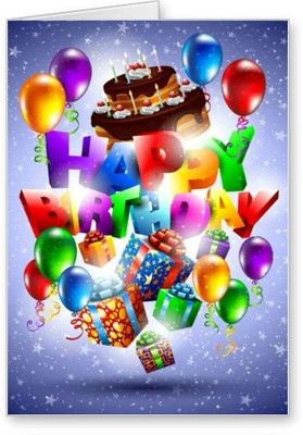 

Lolprint Happy Birthday Greeting Card(Multicolor, Pack of 1)