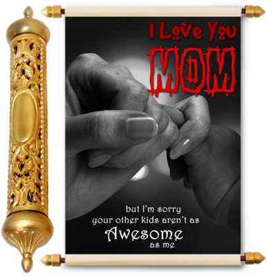 

Lolprint Gold Mothers Day Gift Scroll Greeting Card(Multicolor, Pack of 1)