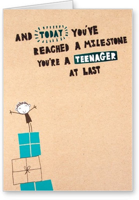 

Lolprint Teenager Birthday Greeting Card(Multicolor, Pack of 1)