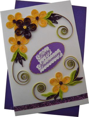 

Mishti Anniversary Greeting Card(Multicolor, Pack of 1)