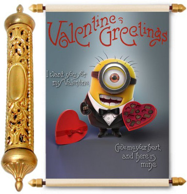 

Lolprint Gold Love Scroll Greeting Card(Multicolor, Pack of 1)