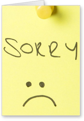 

Lolprint Sorry Greeting Card(Multicolor, Pack of 1)