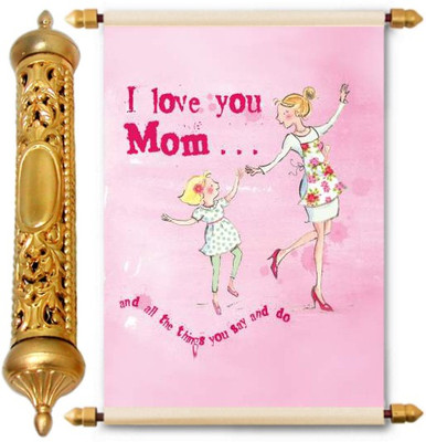 

Lolprint Gold Mothers Day Gift Scroll Greeting Card(Multicolor, Pack of 1)