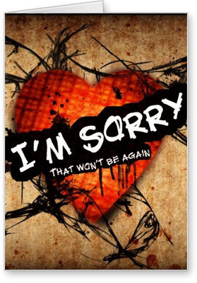 

Lolprint I am Sorry Greeting Card(Multicolor, Pack of 1)