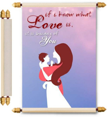 

Lolprint Mothers Day Gifts Scroll Greeting Card(Multicolor, Pack of 1)