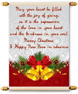 

Lolprint Christmas and New Year Scroll Greeting Card(Multicolor, Pack of 1)