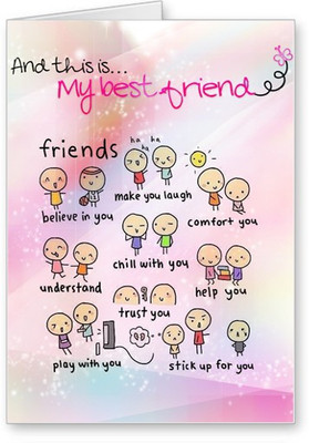 

Lolprint Best Friend Friendship Day Greeting Card(Multicolor, Pack of 1)