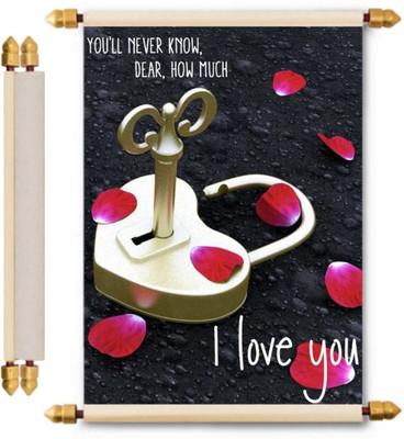 

Lolprint Love Scroll Greeting Card(Multicolor, Pack of 1)