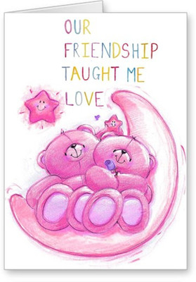 

Lolprint Teddy Love Friendship Day Greeting Card(Multicolor, Pack of 1)