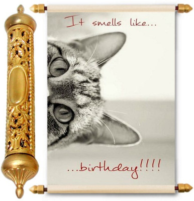 

Lolprint Gold Birthday Gift Scroll Greeting Card(Multicolor, Pack of 1)
