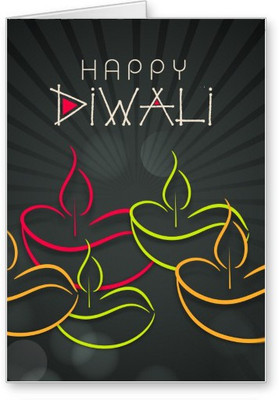 

Lolprint Diwali Greeting Card(Multicolor, Pack of 1)