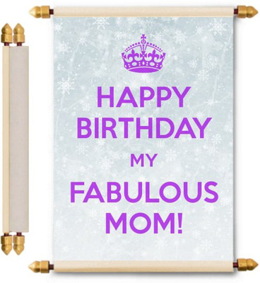 

Lolprint Birthday Scroll Greeting Card(Multicolor, Pack of 1)