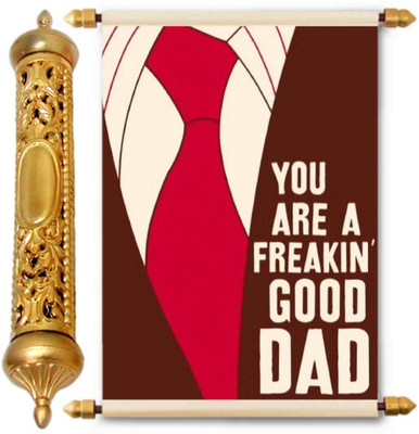 

Lolprint Gold Fathers Day Gift Scroll Greeting Card(Multicolor, Pack of 1)