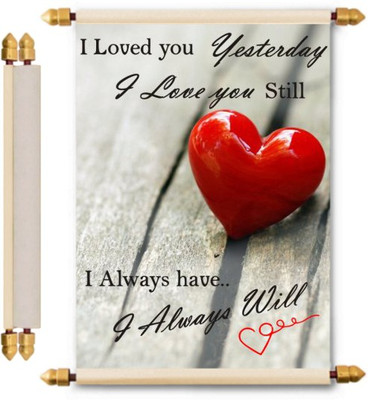 

Lolprint Love Scroll Greeting Card(Multicolor, Pack of 1)