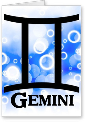 

Lolprint Gemini Zodiac Sign Greeting Card(Multicolor, Pack of 1)