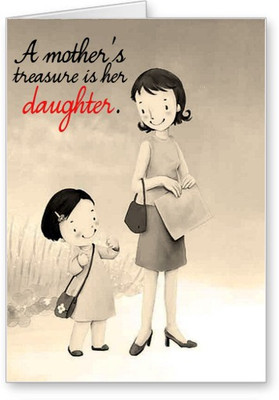 

Lolprint Mother Daughter Mother's Day Greeting Card(Multicolor, Pack of 1)