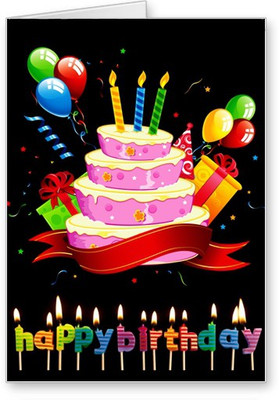 

Lolprint Happy Birthday Greeting Card(Multicolor, Pack of 1)