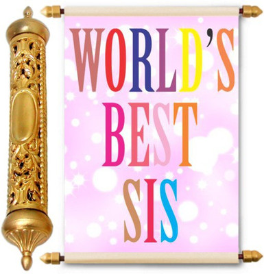 

Lolprint Gold Rakhi Gift Scroll Greeting Card(Multicolor, Pack of 1)
