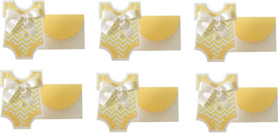 

Crack of Dawn Crafts Invitation Card(Yellow, Pack of 6)