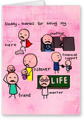 

Lolprint Thank You Fathers Day Greeting Card(Multicolor, Pack of 1)