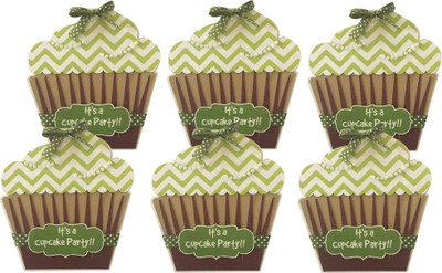 

Crack of Dawn Crafts Invitation Card(Green, Pack of 6)