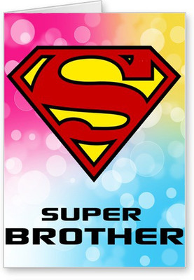 

Lolprint Super Brother Rakhi Greeting Card(Multicolor, Pack of 1)