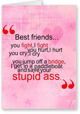 

Lolprint Stupid Best Friends Friendship Day Greeting Card(Multicolor, Pack of 1)