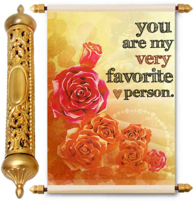 

Lolprint Gold Rakhi Gift Scroll Greeting Card(Multicolor, Pack of 1)