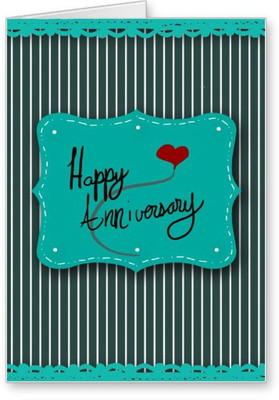 

Lolprint Happy Anniversary Greeting Card(Multicolor, Pack of 1)