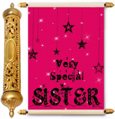 

Lolprint Gold Rakhi Gift Scroll Greeting Card(Multicolor, Pack of 1)
