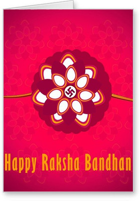 

Lolprint Happy Raksha Bandhan Greeting Card(Multicolor, Pack of 1)