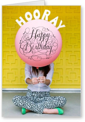 

Lolprint Happy Birthday Greeting Card(Multicolor, Pack of 1)