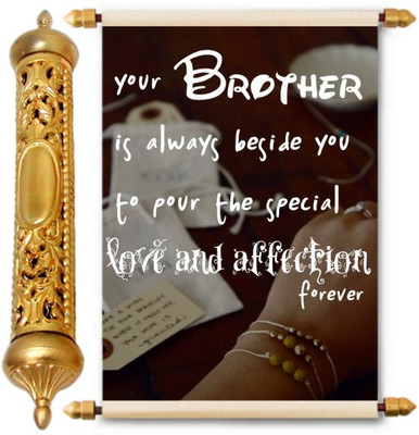

Lolprint Gold Rakhi Gift Scroll Greeting Card(Multicolor, Pack of 1)