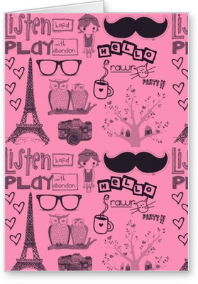 

Lolprint Pattern Greeting Card(Multicolor, Pack of 1)