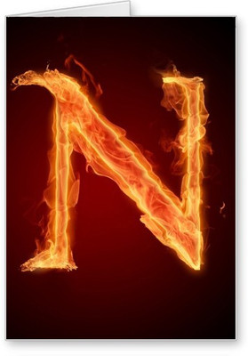 

Lolprint N Alphabet Letter Name Greeting Card(Multicolor, Pack of 1)