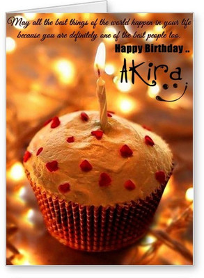 

Lolprint Happy Birthday Akira Greeting Card(Multicolor, Pack of 1)